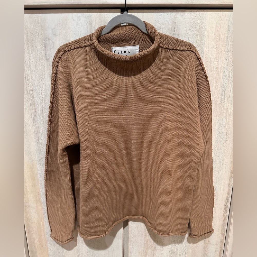 Frank and Eileen Monterey Rolled Funnel Neck Sweater